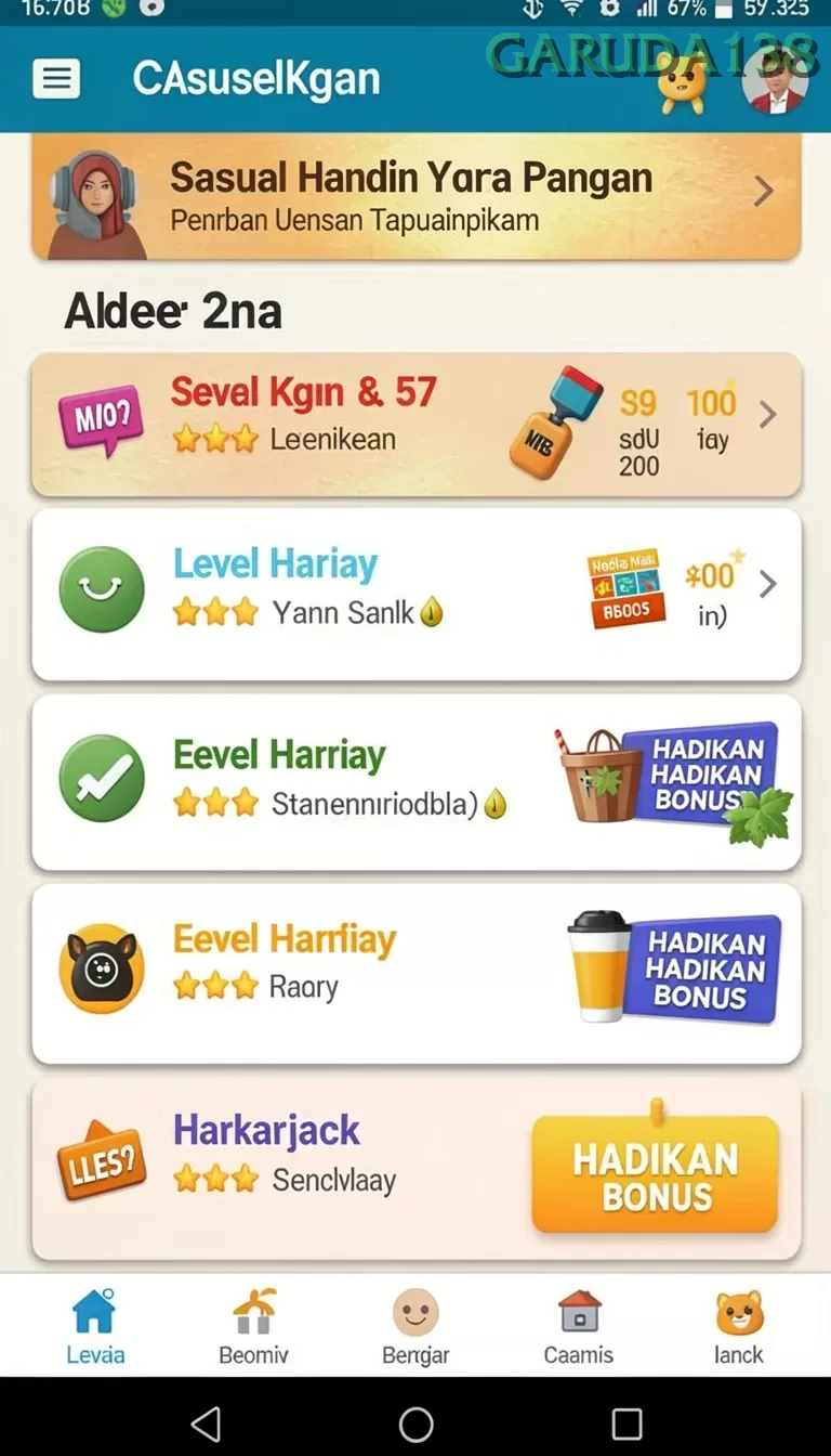 Cuplikan layar GG999 — halaman utama