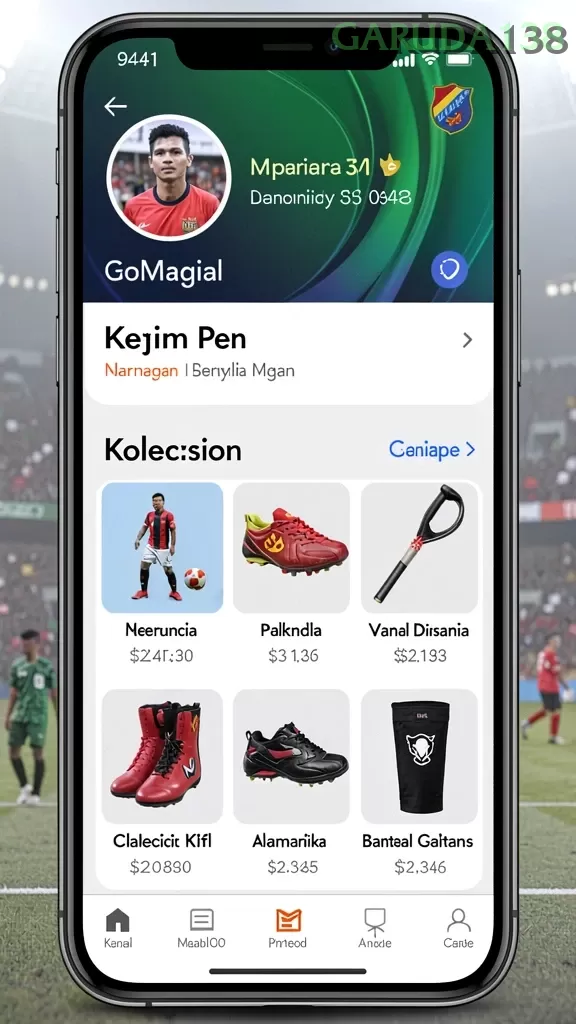 Cuplikan layar PANEN138 — menu navigasi